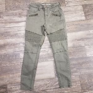 Mossimo Olive Green High rise jeggings size 6